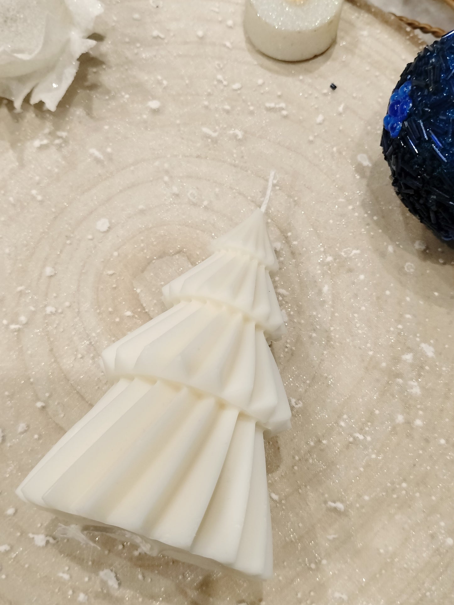 Bougie sapin de noel